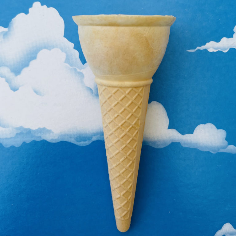 Pointed Cake Cone - Stock - Clouds